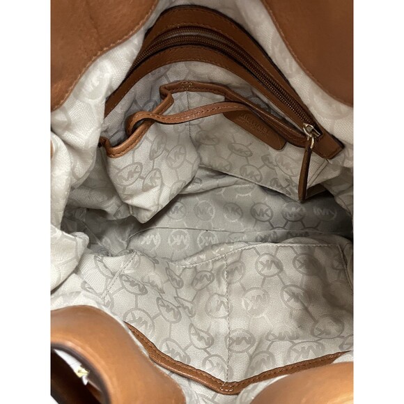 Authentic Michael Kors Hamilton Large Tote Bag - Brown Leather - Certified - Picture 6 of 7